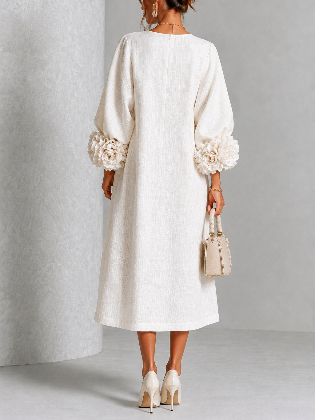 Maia | Vestido Midi Blanco