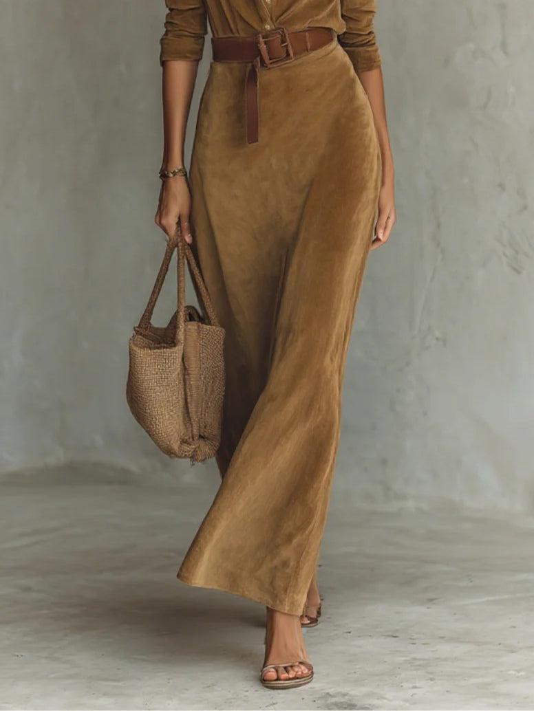 Greta | Vestido Maxi Elegante con Cinturón