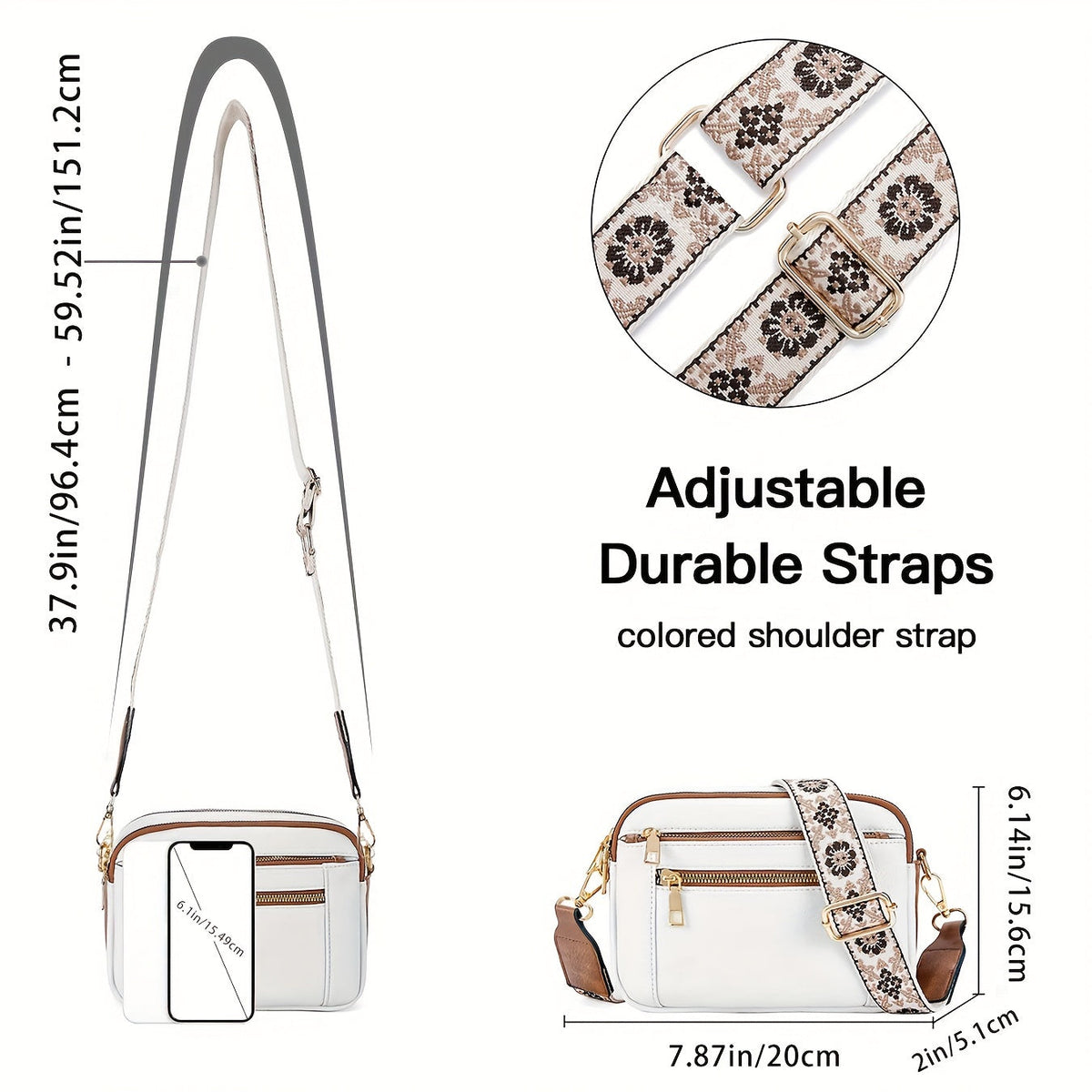 Elain | Bolso Bandolera Vegano de Piel Sintética