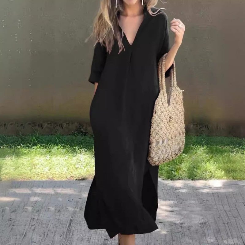 ELENA | Vestido de Verano Ligero y Elegante - Rojo - XL