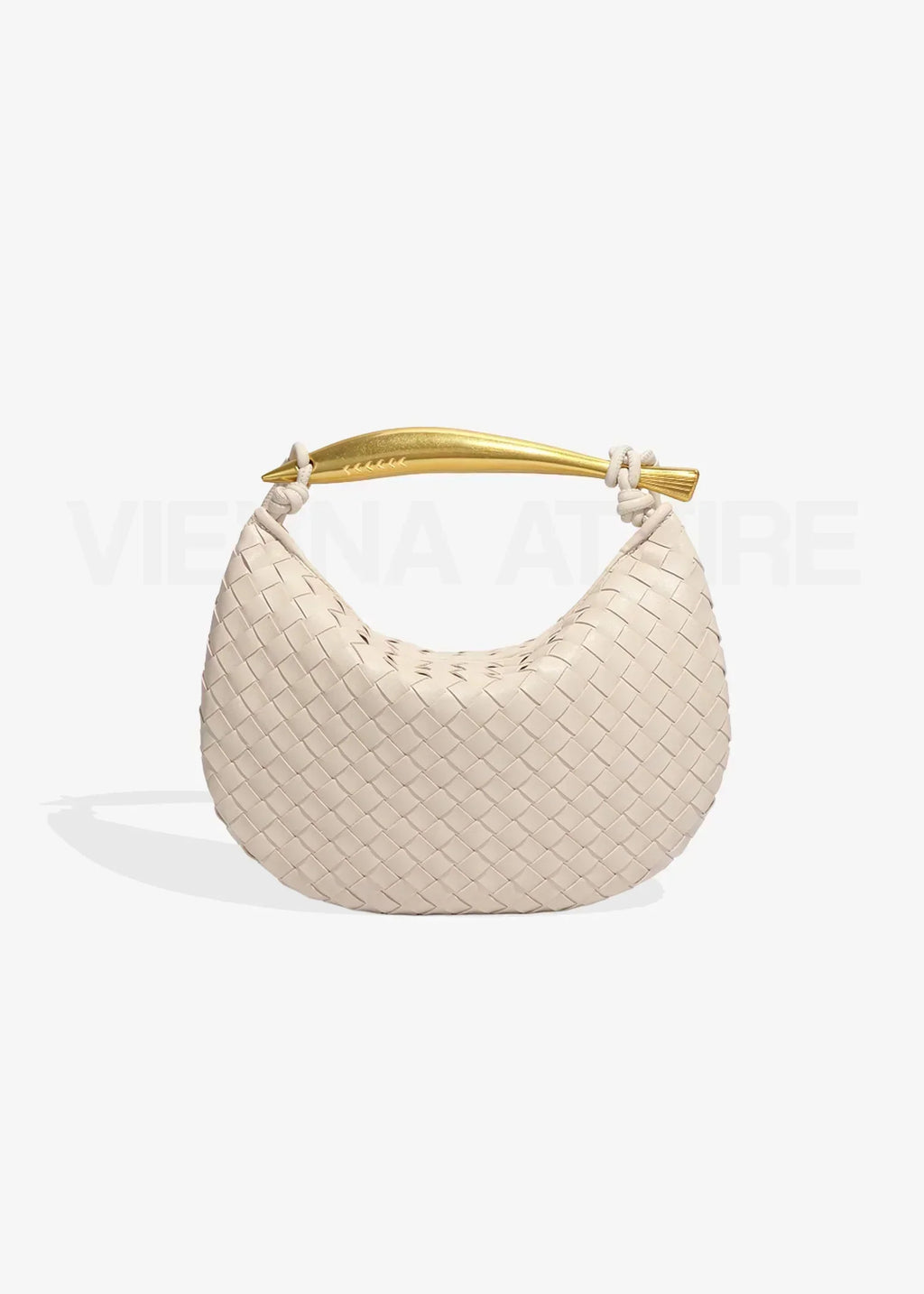 Alejandra | Bolso Trenzado con Asa Dorada