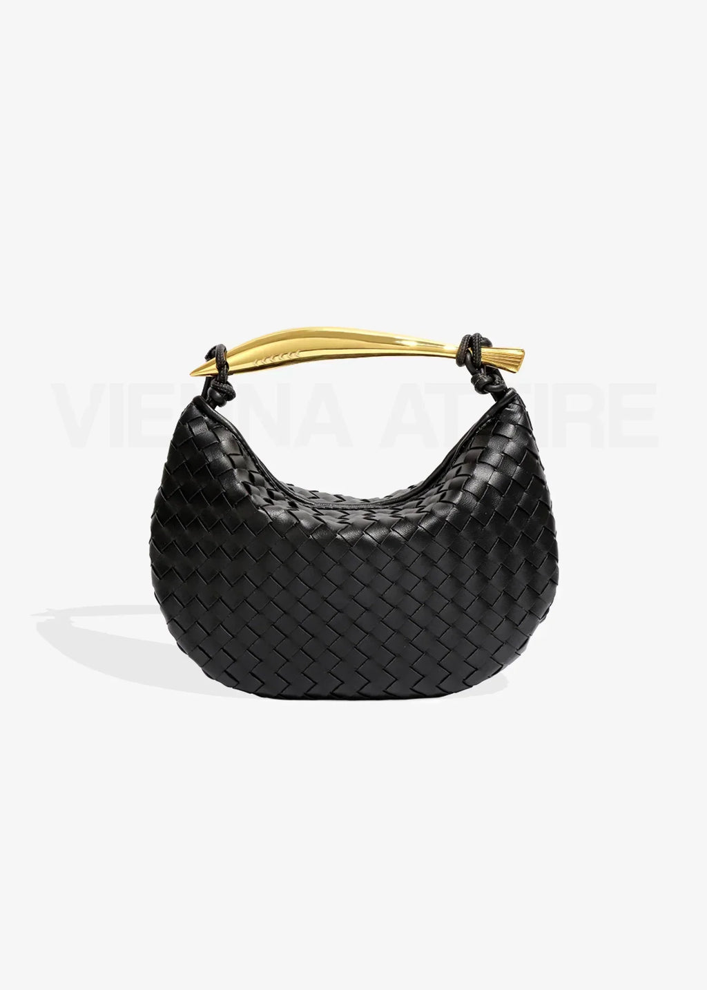 Alejandra | Bolso Trenzado con Asa Dorada