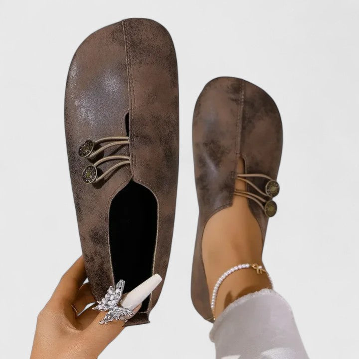 Caterina | Mocasines Elegantes para Mujer - Café Claro - 38