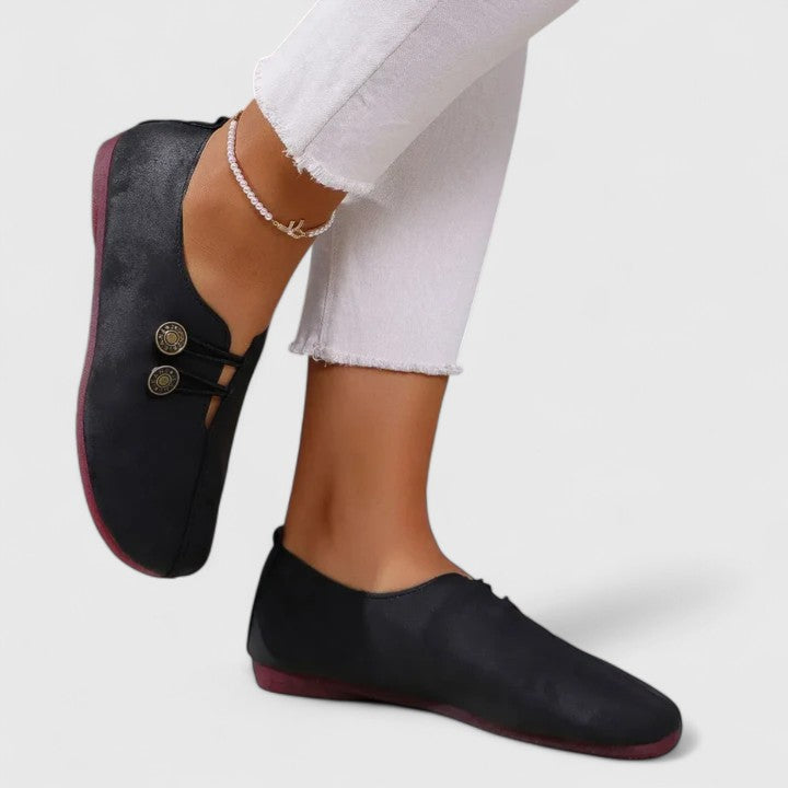Caterina | Mocasines Elegantes para Mujer - Café Claro - 40