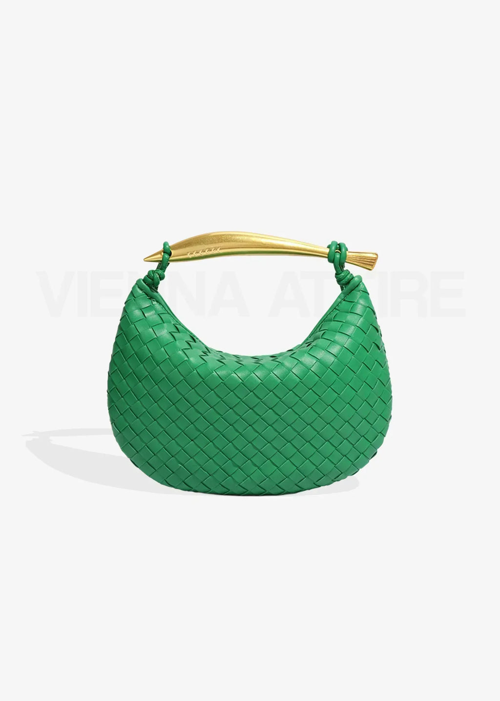 Alejandra | Bolso Trenzado con Asa Dorada