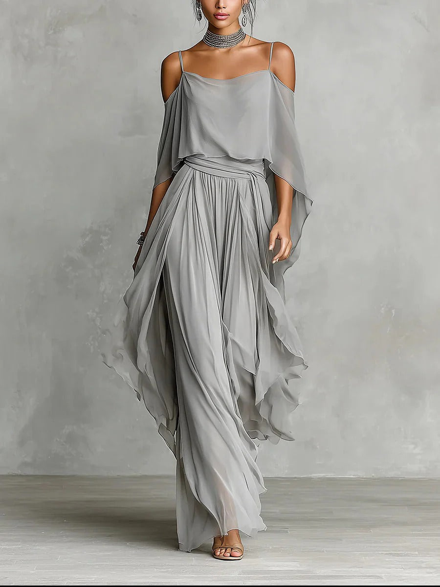 Renata | Conjunto Fluido Gris