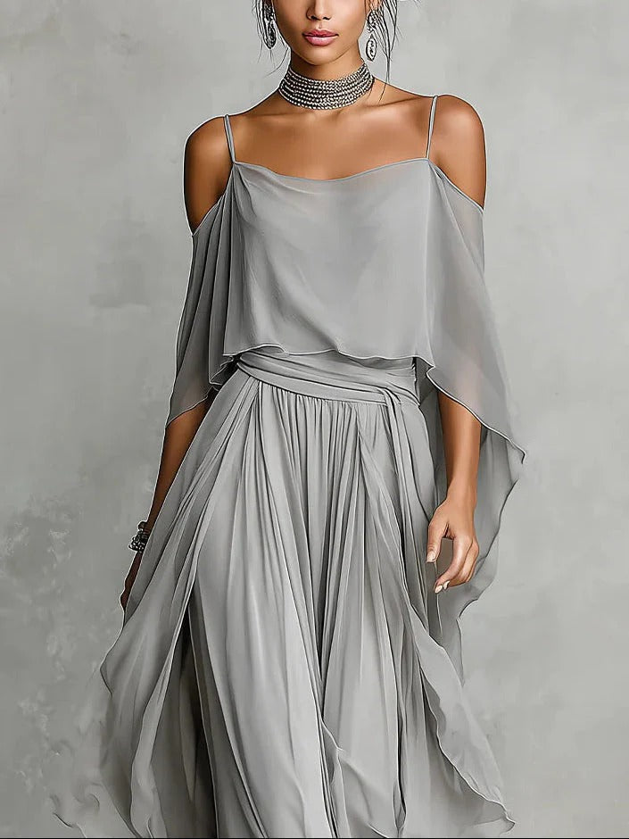 Renata | Conjunto Fluido Gris
