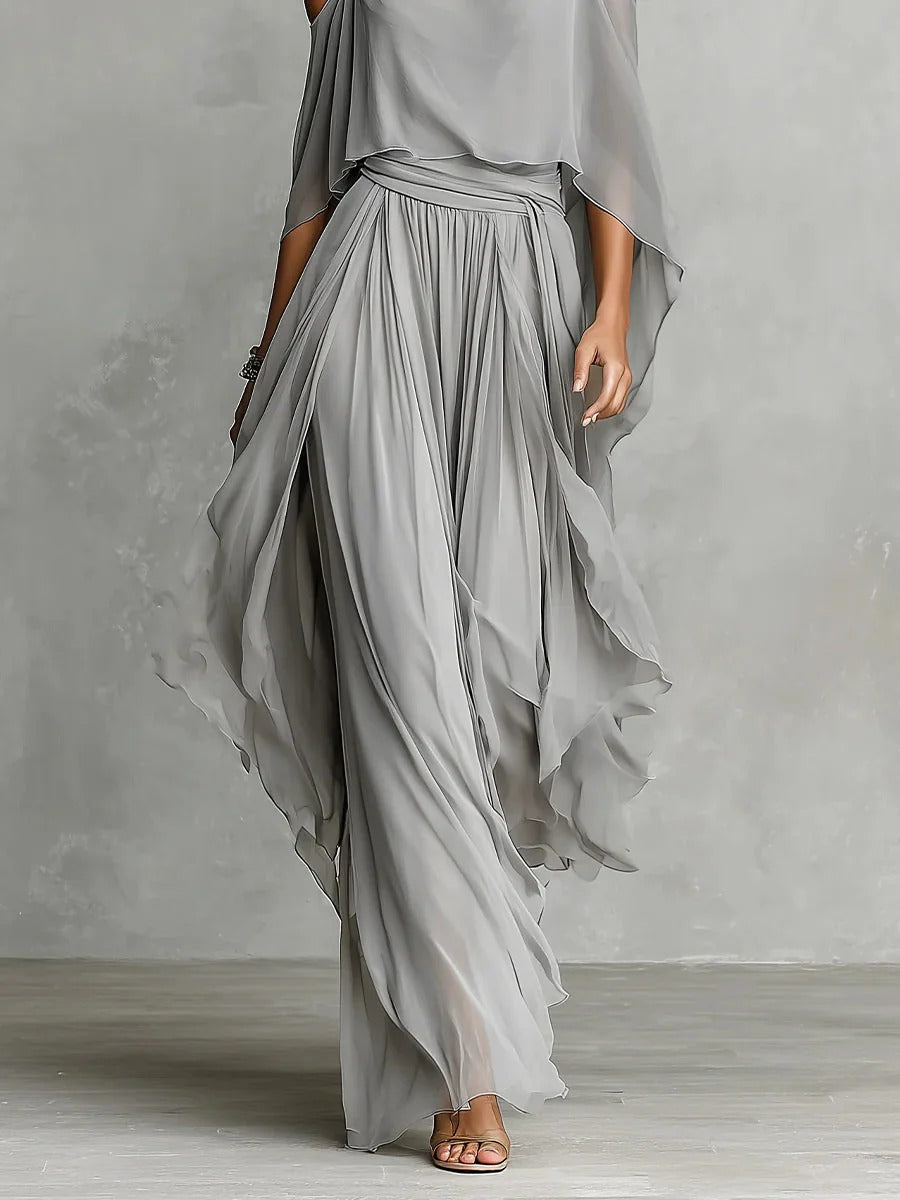 Renata | Conjunto Fluido Gris