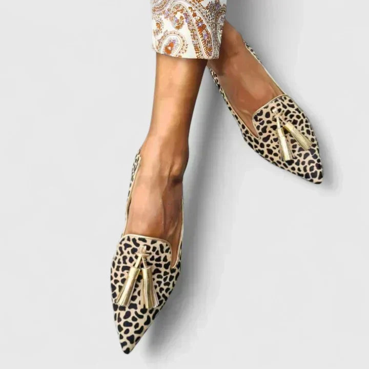 Mirella | Mocasines Clásicos para Mujer - Leopardo Rosa - 35