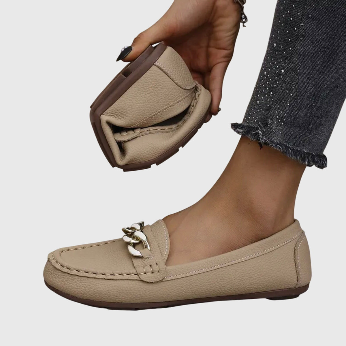 Paola | Mocasines Elegantes y Cómodos para Mujer - Blanco - 41