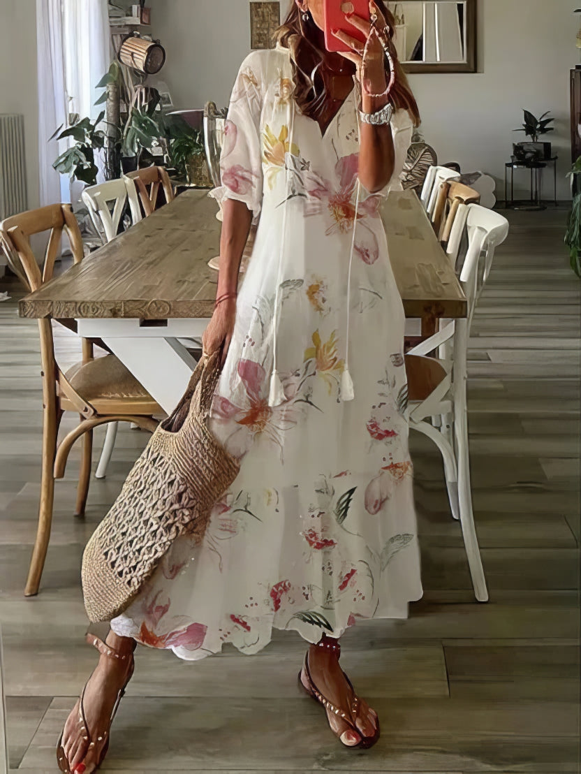 ÉLODIE | Vestido Bohemio Seductor y Cómodo - Verde - M